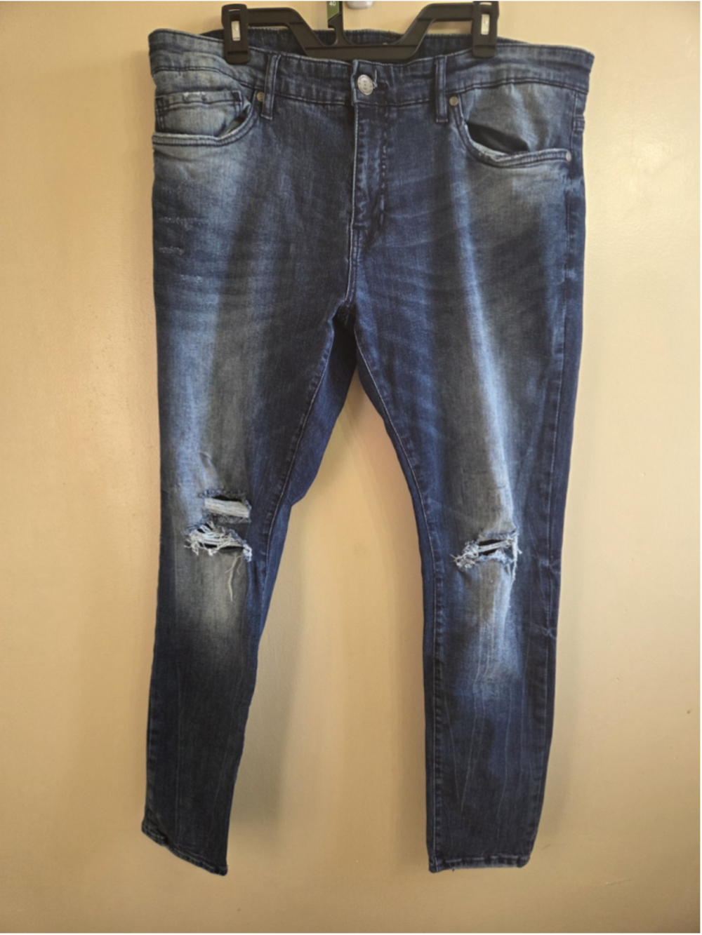 jordan craig jeans Blue Distressed Stretch38x32